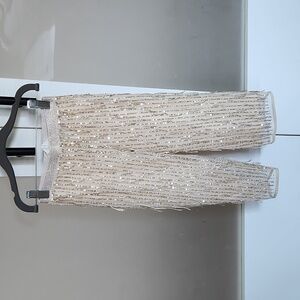 H&M Cream Sequin Kids Pants